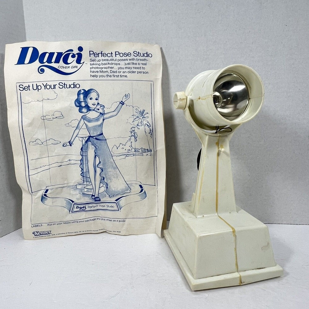 VTG 1979 Darci Cover Girl Perfect Pose Studio Spot Light - working